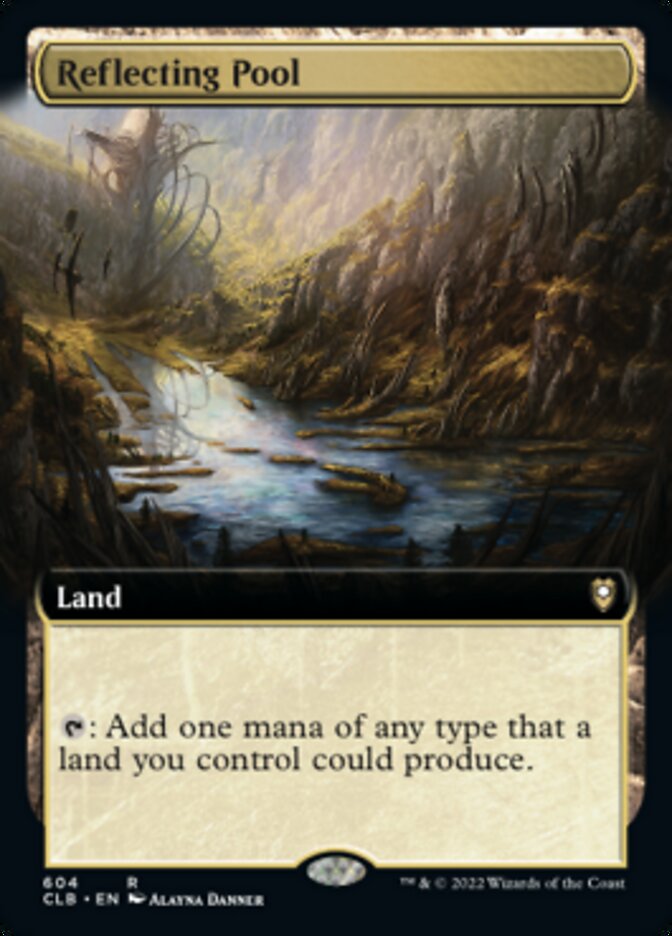 Reflecting Pool (Extended Art) [Commander Legends: Battle for Baldur's Gate] MTG Single Magic: The Gathering | Red Claw Gaming
