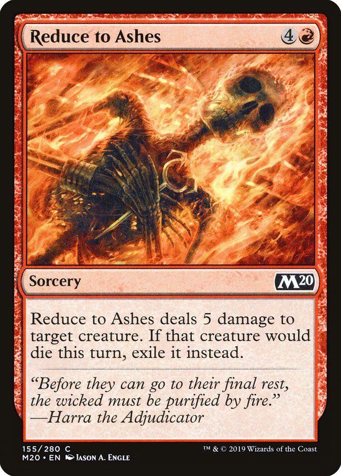 Reduce to Ashes [Core Set 2020] MTG Single Magic: The Gathering | Red Claw Gaming