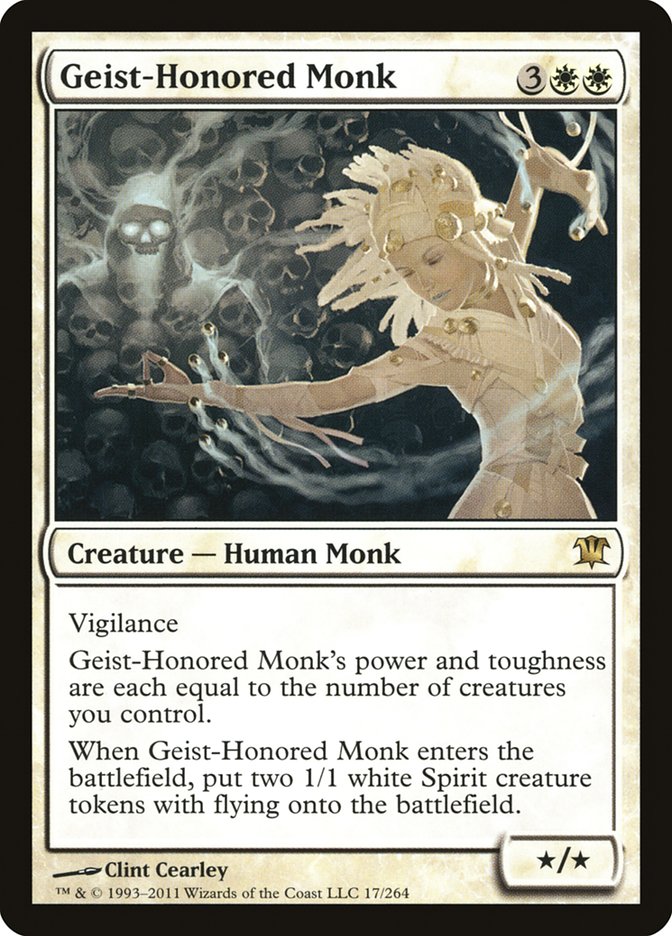 Geist-Honored Monk [Innistrad] MTG Single Magic: The Gathering | Red Claw Gaming