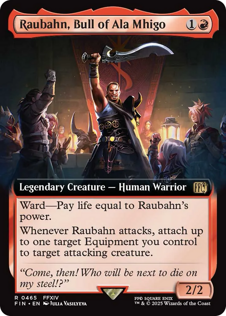 Raubahn, Bull of Ala Mhigo (Extended Art) [FINAL FANTASY] MTG Single Magic: The Gathering | Red Claw Gaming