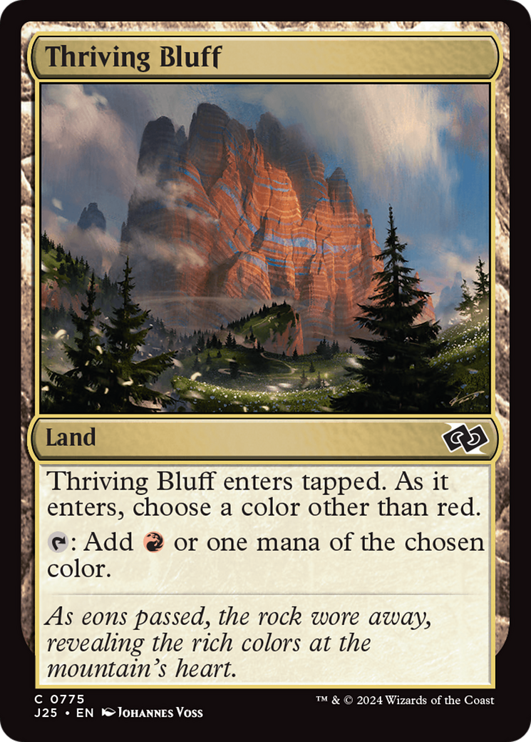Thriving Bluff [Foundations Jumpstart] MTG Single Magic: The Gathering | Red Claw Gaming