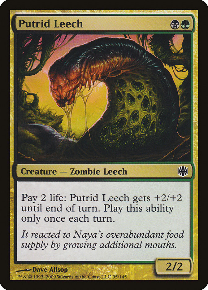 Putrid Leech [Alara Reborn] MTG Single Magic: The Gathering | Red Claw Gaming
