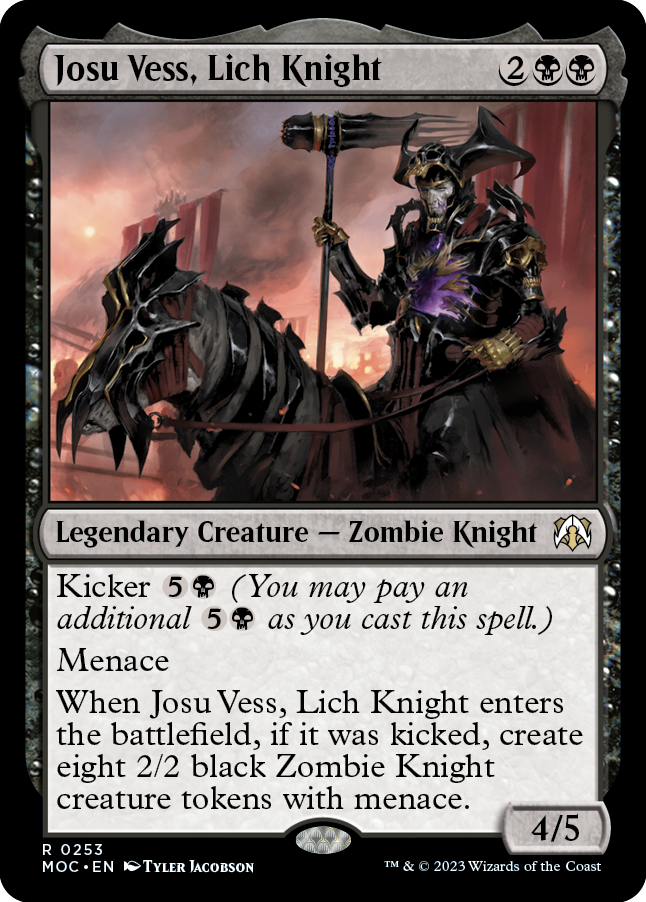 Josu Vess, Lich Knight [March of the Machine Commander] MTG Single Magic: The Gathering | Red Claw Gaming