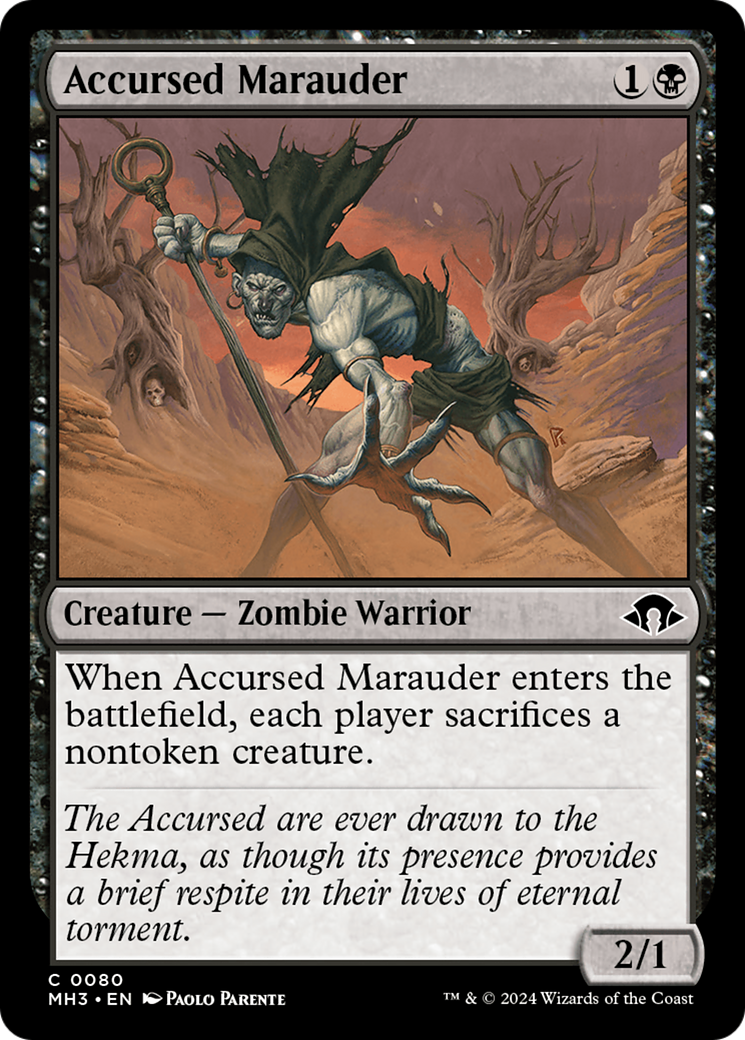 Accursed Marauder [Modern Horizons 3] MTG Single Magic: The Gathering    | Red Claw Gaming