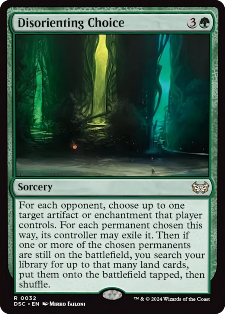 Disorienting Choice [Duskmourn: House of Horror Commander] MTG Single Magic: The Gathering | Red Claw Gaming