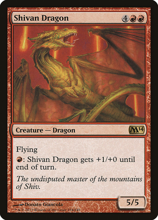 Shivan Dragon [Magic 2014] MTG Single Magic: The Gathering | Red Claw Gaming