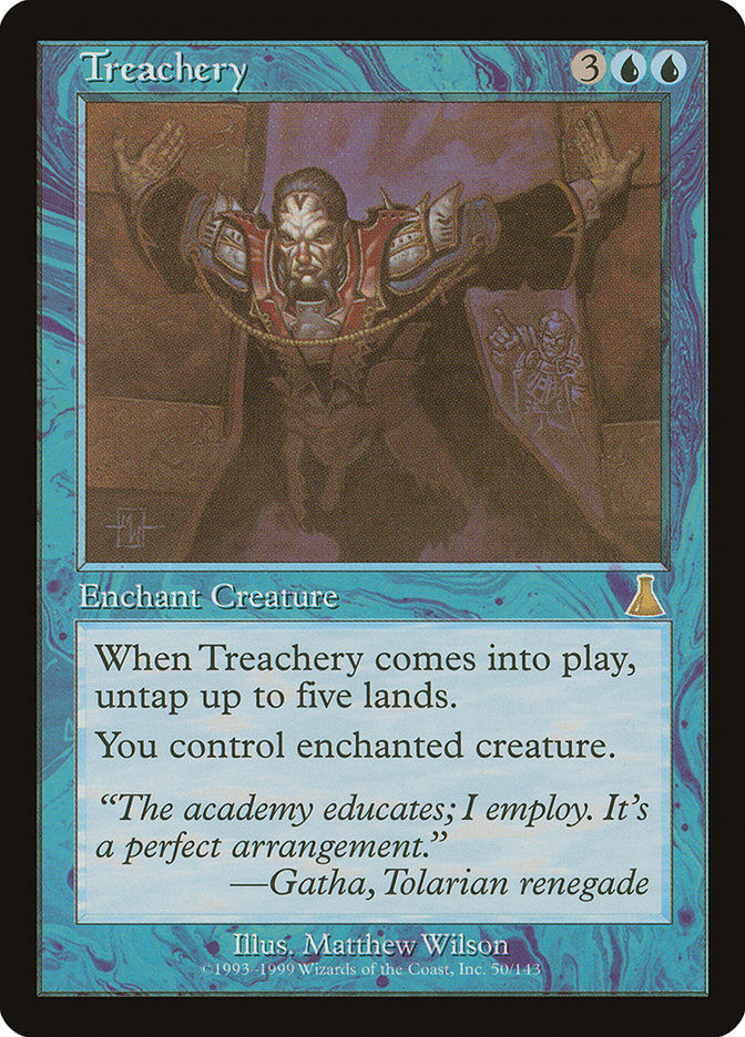 Treachery [Urza's Destiny] MTG Single Magic: The Gathering | Red Claw Gaming