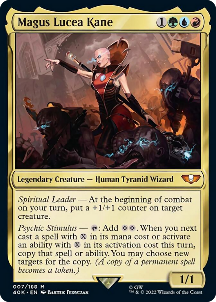 Magus Lucea Kane (Surge Foil) [Warhammer 40,000] MTG Single Magic: The Gathering | Red Claw Gaming