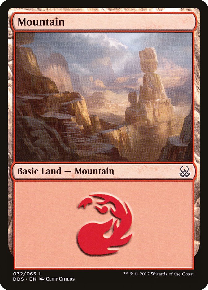 Mountain (32) [Duel Decks: Mind vs. Might] MTG Single Magic: The Gathering | Red Claw Gaming