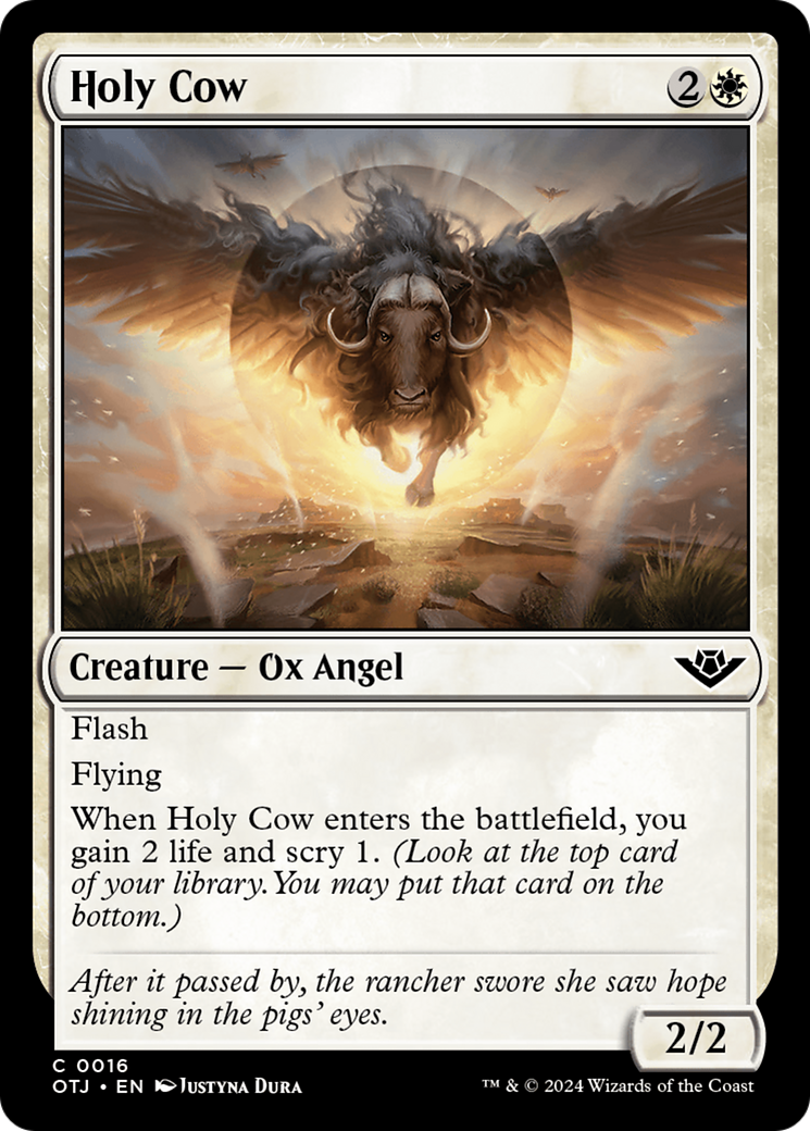 Holy Cow [Outlaws of Thunder Junction] MTG Single Magic: The Gathering    | Red Claw Gaming