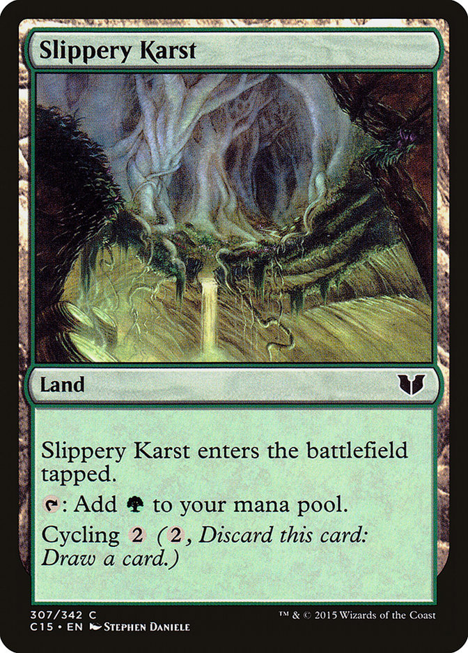 Slippery Karst [Commander 2015] MTG Single Magic: The Gathering | Red Claw Gaming