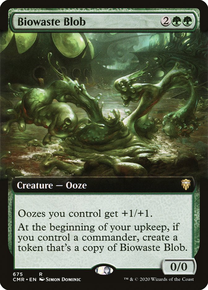 Biowaste Blob (Extended Art) [Commander Legends] MTG Single Magic: The Gathering | Red Claw Gaming
