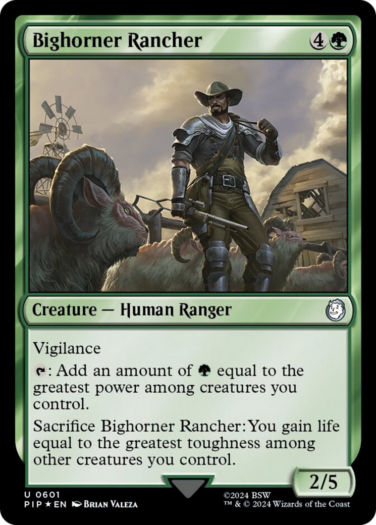 Bighorner Rancher (Surge Foil) [Fallout] MTG Single Magic: The Gathering | Red Claw Gaming