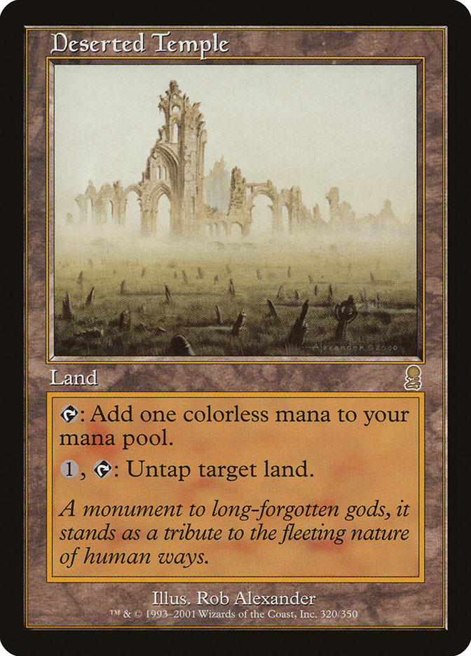 Deserted Temple [Odyssey] MTG Single Magic: The Gathering | Red Claw Gaming