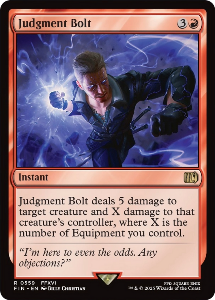 Judgment Bolt [FINAL FANTASY] MTG Single Magic: The Gathering | Red Claw Gaming