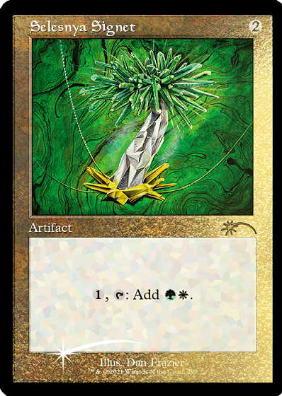 Selesnya Signet (Retro) (Foil Etched) [Secret Lair Drop Series] MTG Single Magic: The Gathering | Red Claw Gaming