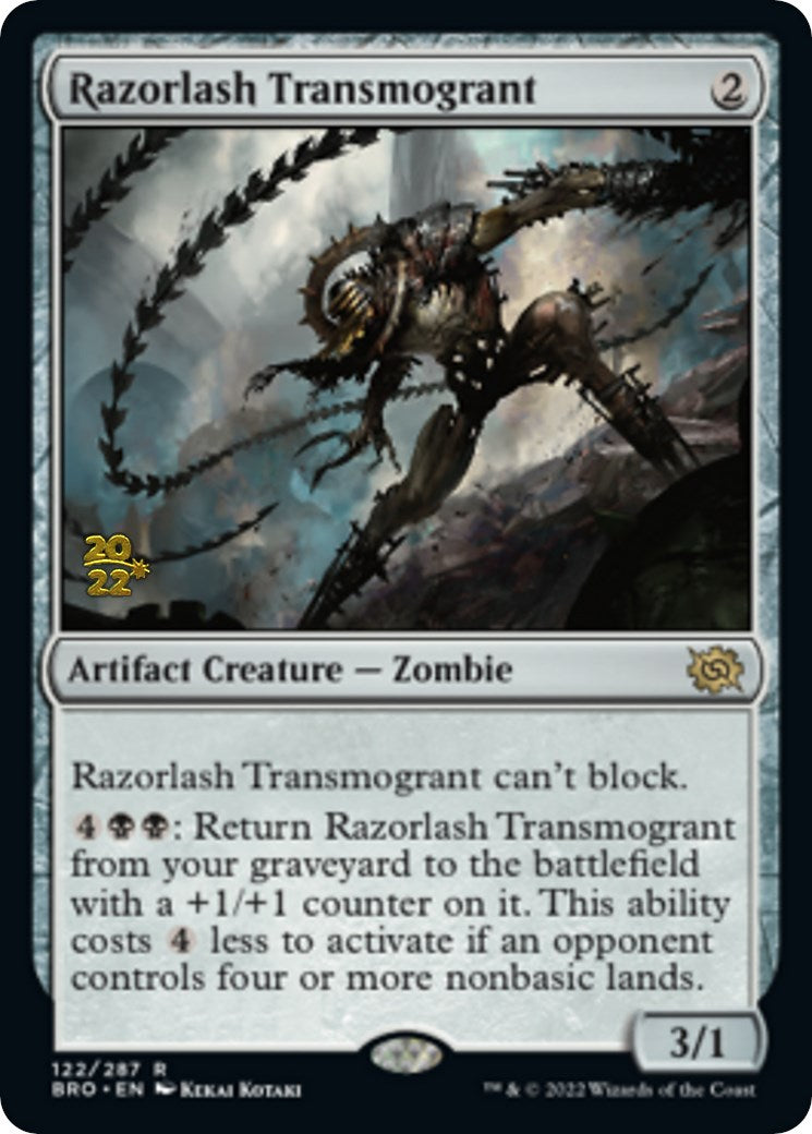 Razorlash Transmogrant [The Brothers' War Prerelease Promos] MTG Single Magic: The Gathering | Red Claw Gaming