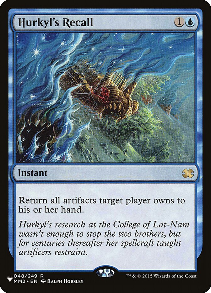 Hurkyl's Recall [The List] MTG Single Magic: The Gathering | Red Claw Gaming