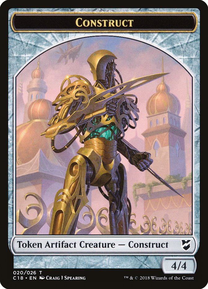 Myr (007) // Construct (020) Double-Sided Token [Commander 2018 Tokens] MTG Single Magic: The Gathering | Red Claw Gaming