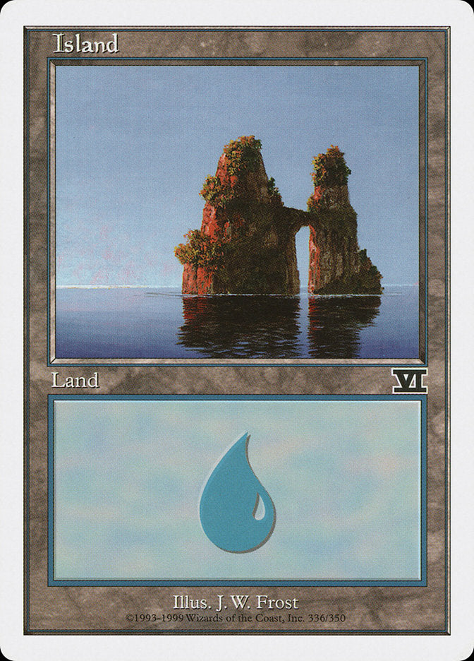 Island (336) [Classic Sixth Edition] MTG Single Magic: The Gathering | Red Claw Gaming