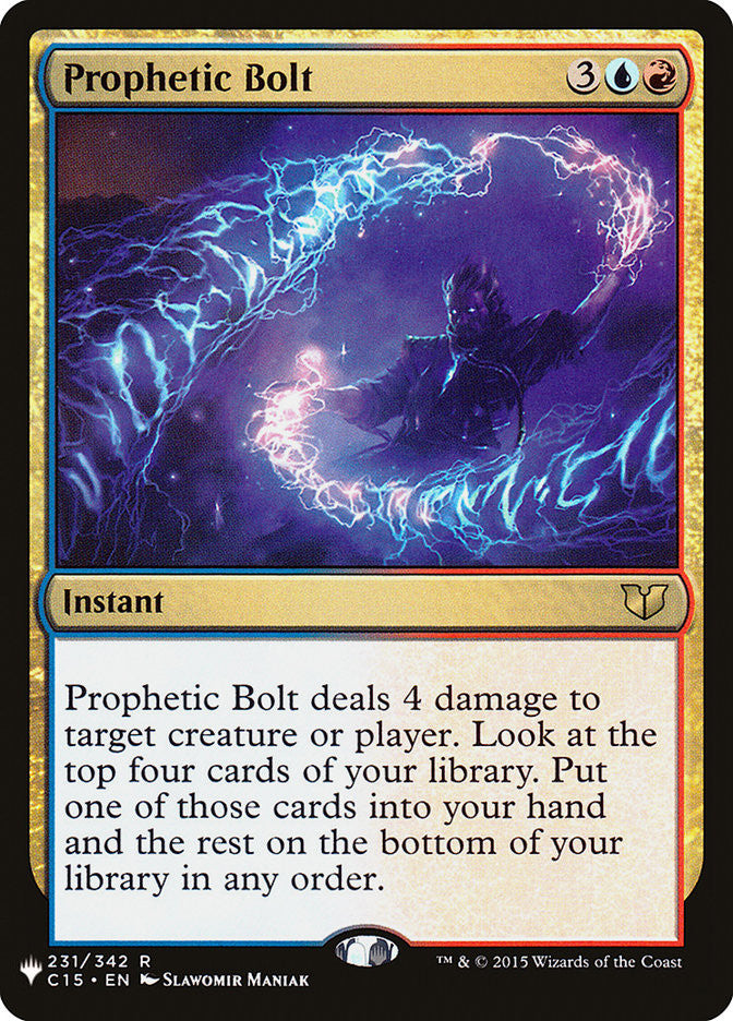 Prophetic Bolt [The List] MTG Single Magic: The Gathering | Red Claw Gaming