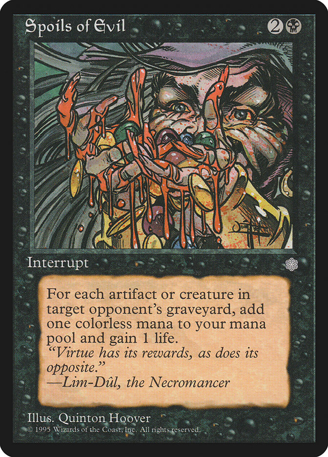 Spoils of Evil [Ice Age] MTG Single Magic: The Gathering | Red Claw Gaming