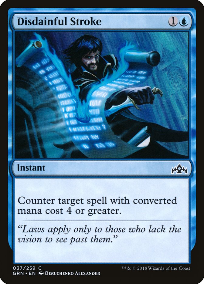 Disdainful Stroke [Guilds of Ravnica] MTG Single Magic: The Gathering | Red Claw Gaming