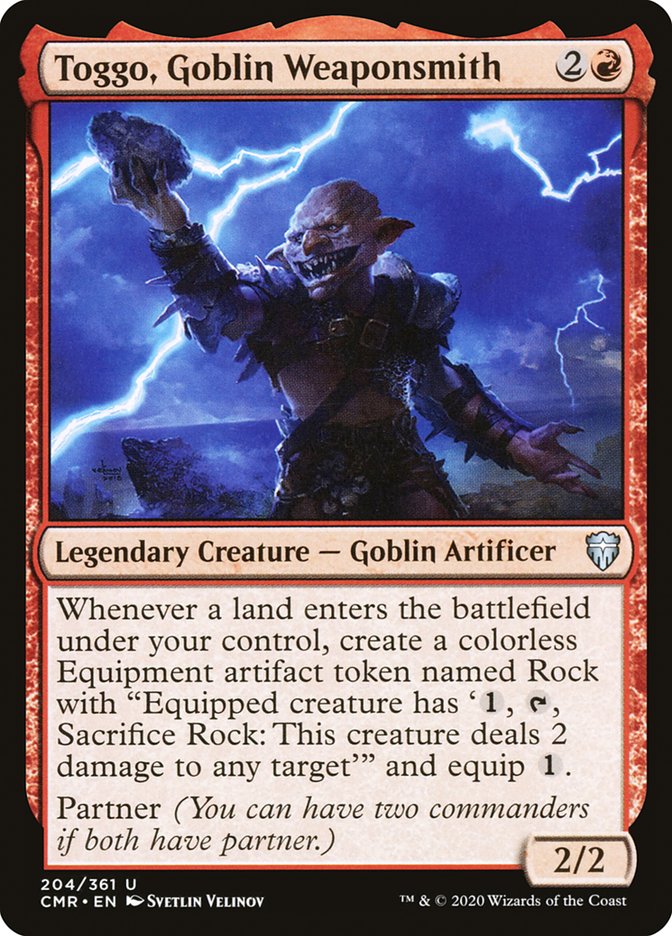Toggo, Goblin Weaponsmith [Commander Legends] MTG Single Magic: The Gathering | Red Claw Gaming