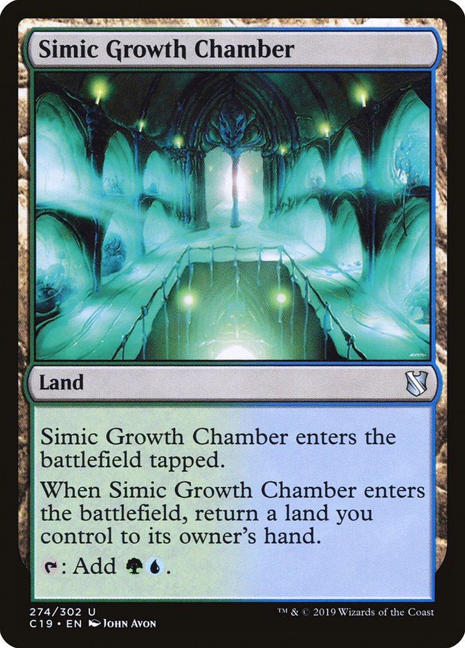 Simic Growth Chamber [Commander 2019] MTG Single Magic: The Gathering | Red Claw Gaming
