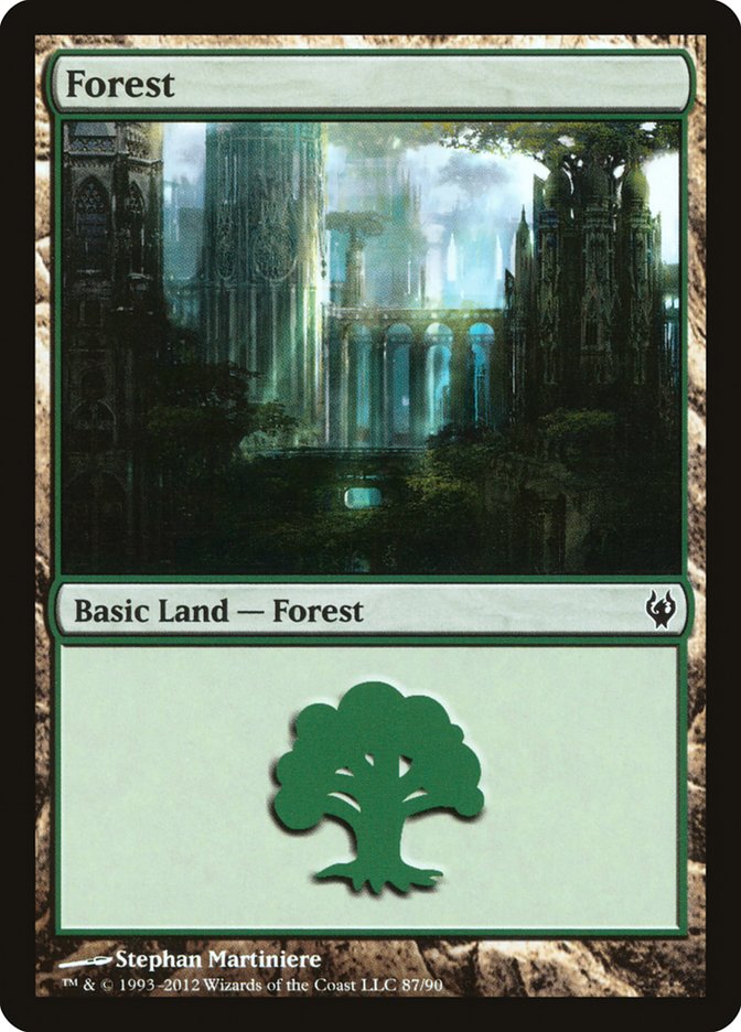 Forest (87) [Duel Decks: Izzet vs. Golgari] MTG Single Magic: The Gathering | Red Claw Gaming
