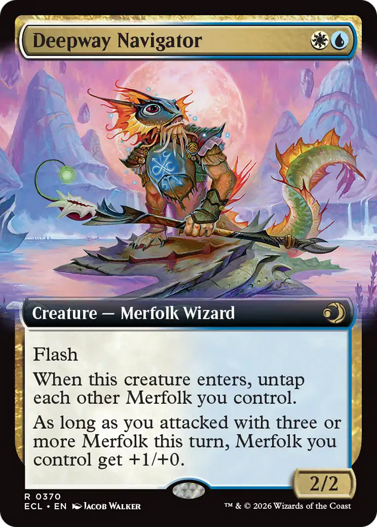 Deepway Navigator (Extended Art) [Lorwyn Eclipsed] MTG Single Magic: The Gathering | Red Claw Gaming