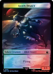 Alien // Alien Insect Double-Sided Token (Surge Foil) [Doctor Who Tokens] MTG Single Magic: The Gathering | Red Claw Gaming