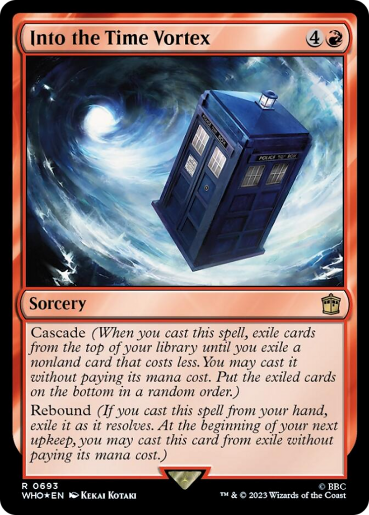 Into the Time Vortex (Surge Foil) [Doctor Who] MTG Single Magic: The Gathering | Red Claw Gaming
