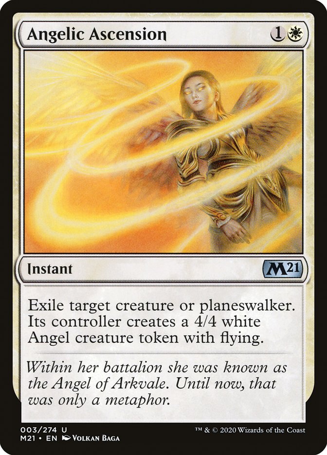 Angelic Ascension [Core Set 2021] MTG Single Magic: The Gathering | Red Claw Gaming