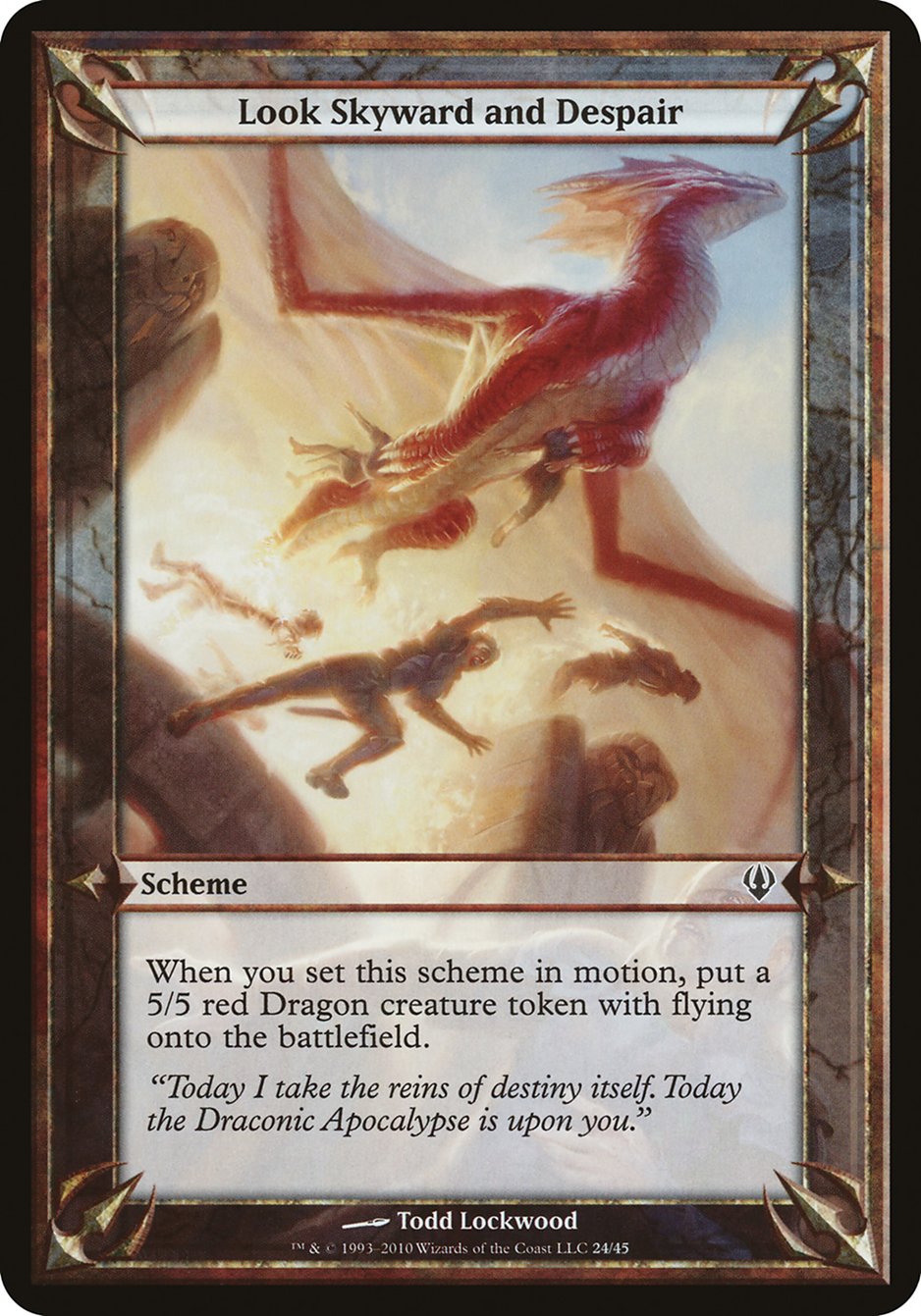 Look Skyward and Despair (Schemes) [Archenemy Schemes] MTG Single Magic: The Gathering | Red Claw Gaming