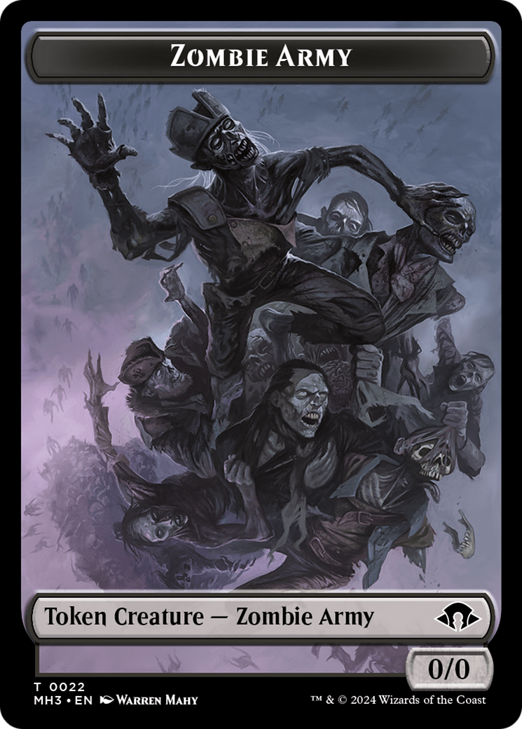 Servo // Zombie Army Double-Sided Token [Modern Horizons 3 Tokens] MTG Single Magic: The Gathering | Red Claw Gaming