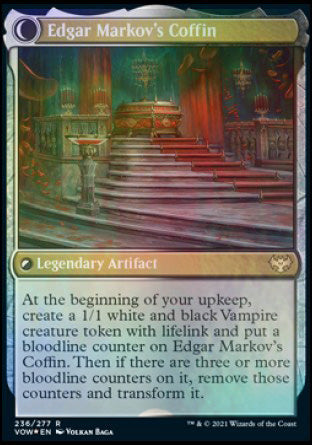 Edgar, Charmed Groom // Edgar Markov's Coffin [Innistrad: Crimson Vow Prerelease Promos] MTG Single Magic: The Gathering | Red Claw Gaming