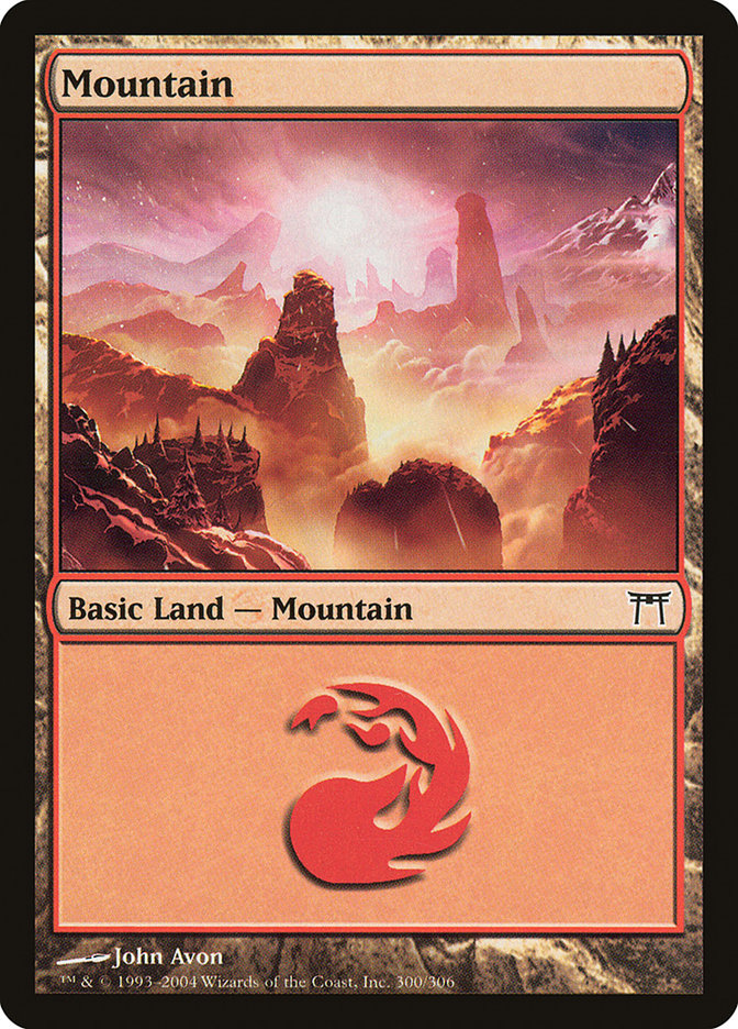 Mountain (300) [Champions of Kamigawa] MTG Single Magic: The Gathering | Red Claw Gaming
