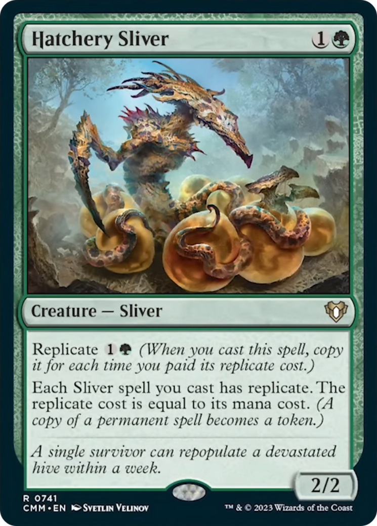 Hatchery Sliver [Commander Masters] MTG Single Magic: The Gathering | Red Claw Gaming