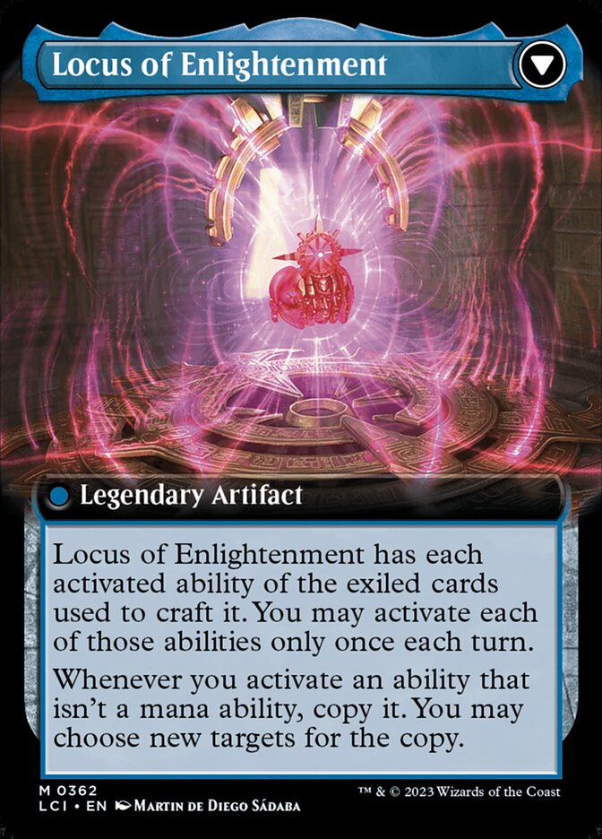 The Enigma Jewel // Locus of Enlightenment (Extended Art) [The Lost Caverns of Ixalan] MTG Single Magic: The Gathering    | Red Claw Gaming