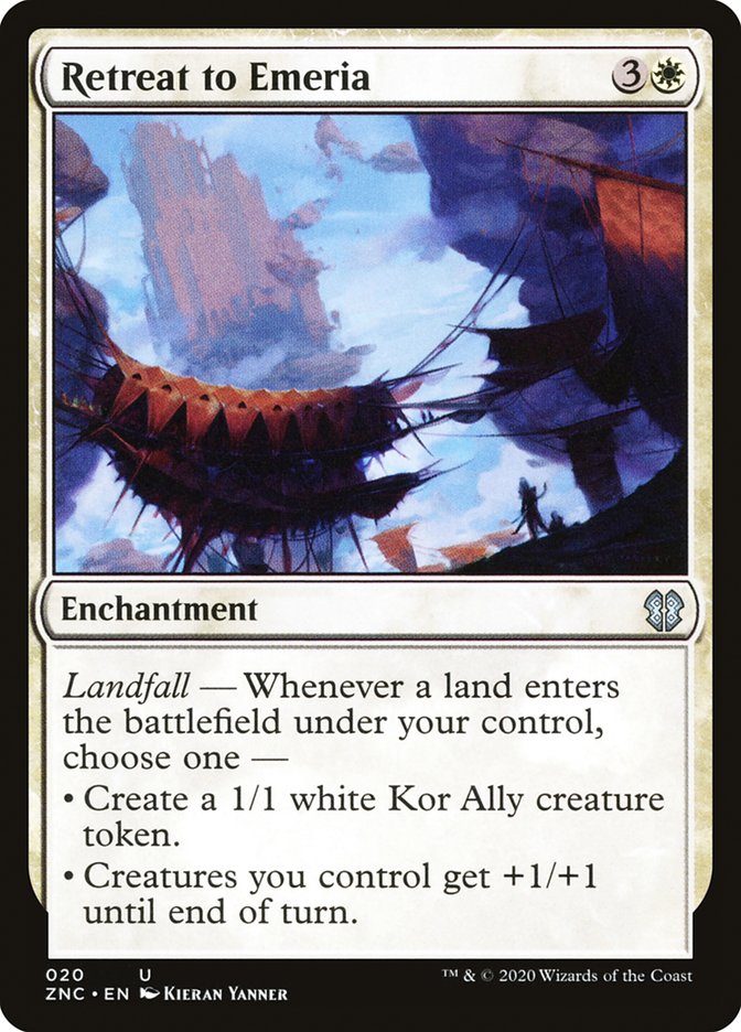 Retreat to Emeria [Zendikar Rising Commander] MTG Single Magic: The Gathering | Red Claw Gaming