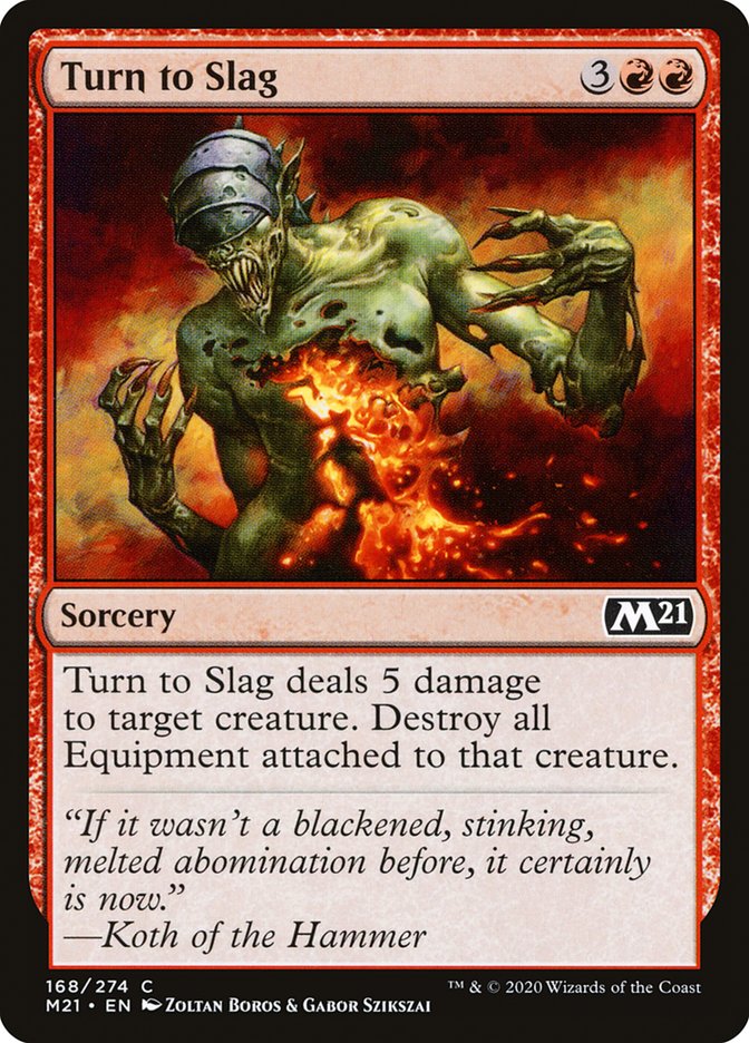Turn to Slag [Core Set 2021] MTG Single Magic: The Gathering | Red Claw Gaming