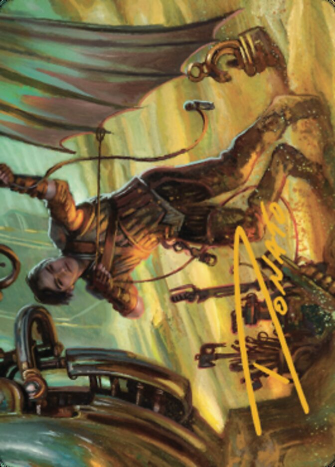 Mishra, Excavation Prodigy Art Card (Gold-Stamped Signature) [The Brothers' War Art Series] MTG Single Magic: The Gathering | Red Claw Gaming