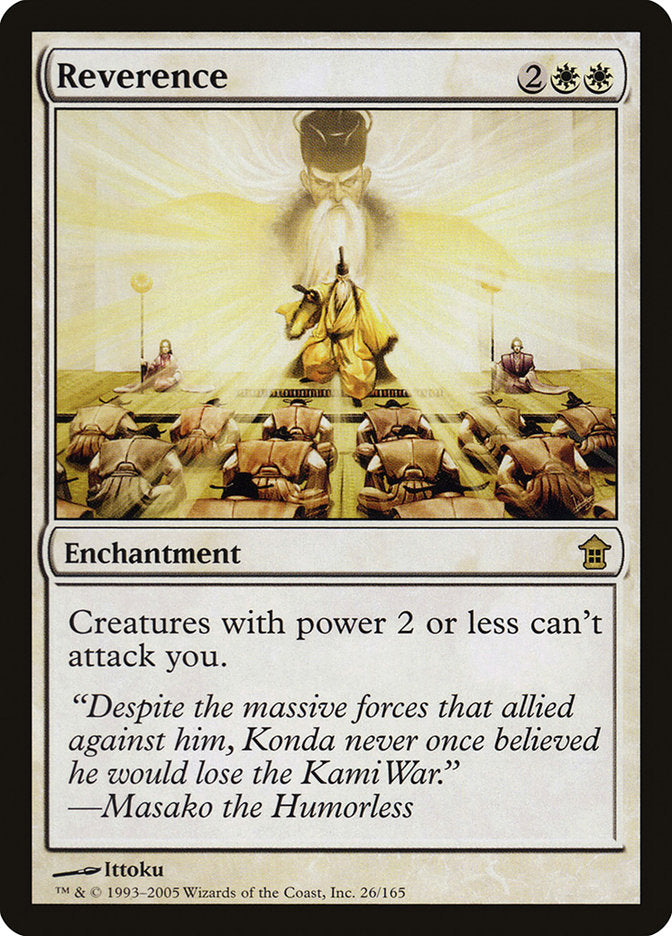 Reverence [Saviors of Kamigawa] MTG Single Magic: The Gathering    | Red Claw Gaming
