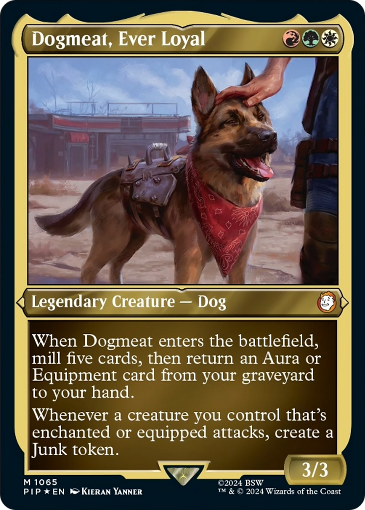 Dogmeat, Ever Loyal (Display Commander) [Fallout] MTG Single Magic: The Gathering    | Red Claw Gaming