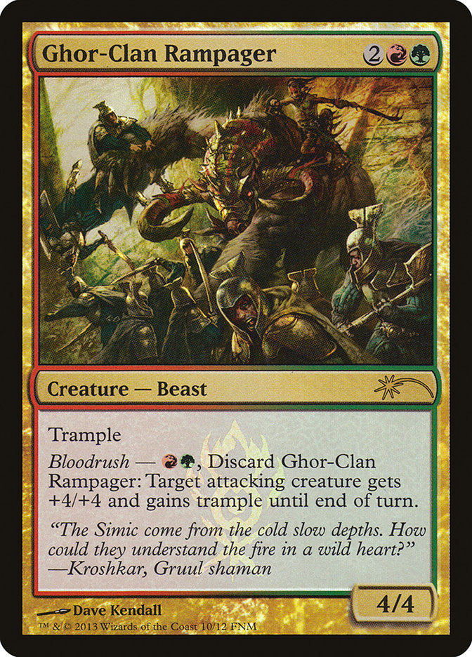 Ghor-Clan Rampager [Friday Night Magic 2013] MTG Single Magic: The Gathering | Red Claw Gaming