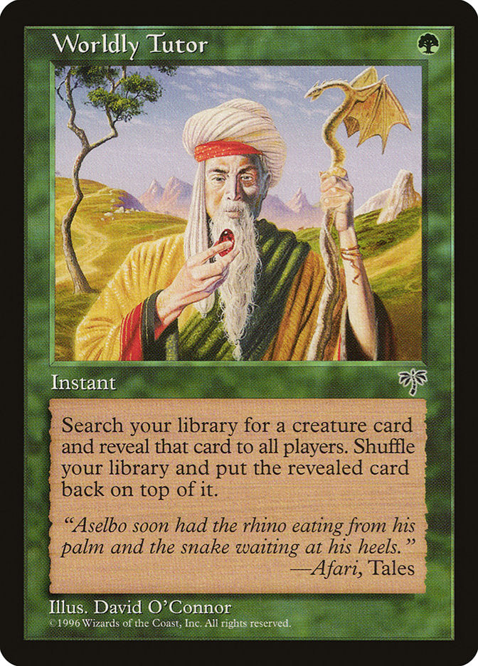 Worldly Tutor [Mirage] MTG Single Magic: The Gathering | Red Claw Gaming