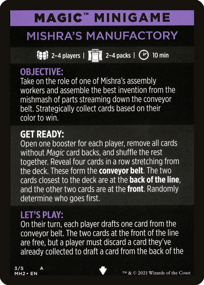 Mishra's Manufactory (Magic Minigame) [Modern Horizons 2 Minigame] MTG Single Magic: The Gathering | Red Claw Gaming