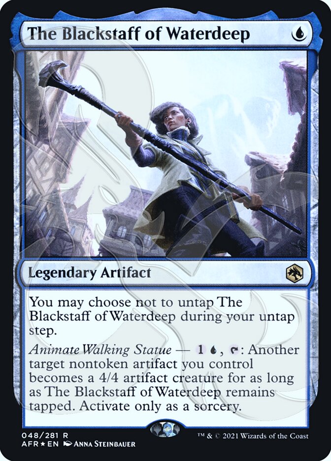 The Blackstaff of Waterdeep (Ampersand Promo) [Dungeons & Dragons: Adventures in the Forgotten Realms Promos] MTG Single Magic: The Gathering | Red Claw Gaming
