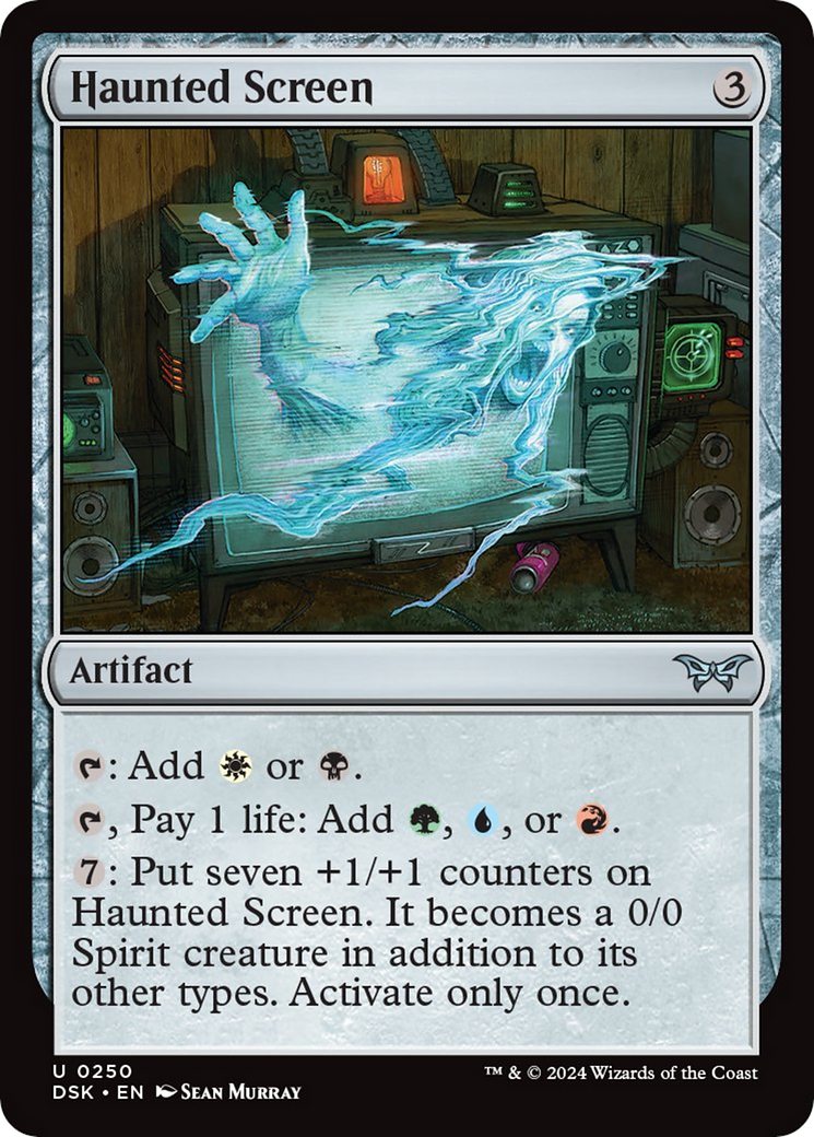 Haunted Screen [Duskmourn: House of Horror] MTG Single Magic: The Gathering | Red Claw Gaming